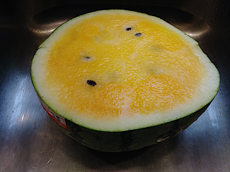 Cutout of Yellow water melon