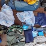 Luggage during safari trip, BaseCamp Explorer, Masai Mara, Kenya