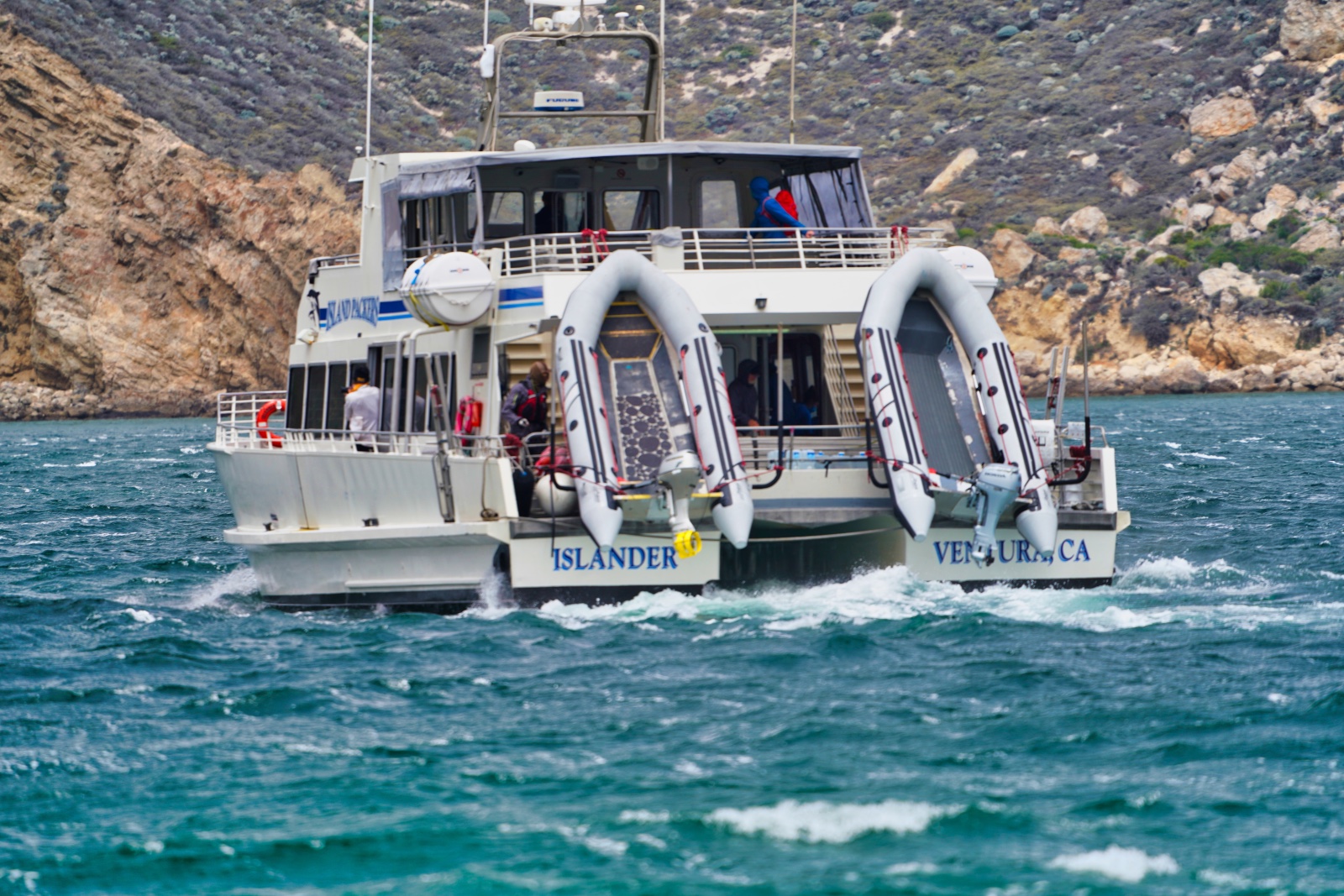 Island Packers Catamaran at Cuyler Harbor