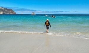 On the beach at Cuyler Harbor